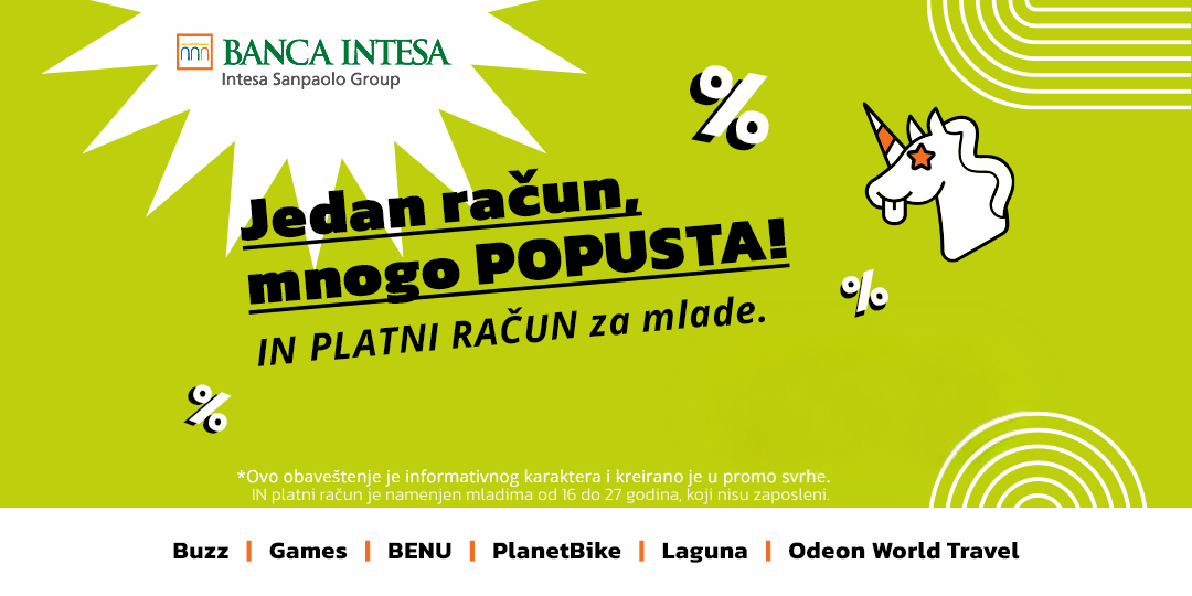 Banca intesa račun za mlade