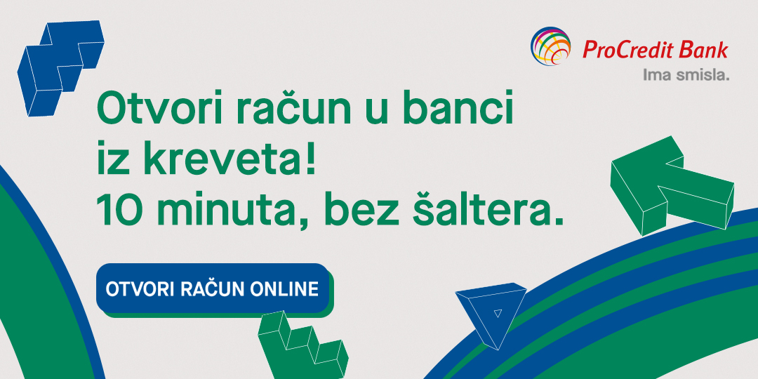 Procredit bank Račun za mlade možeš otvoriti iz kreveta
